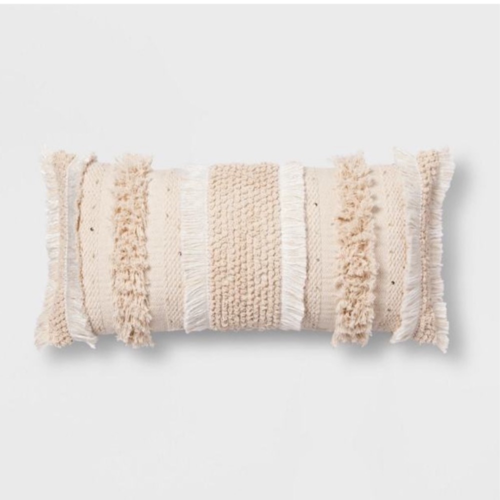 Opalhouse Fringe Lumbar Throw Pillow